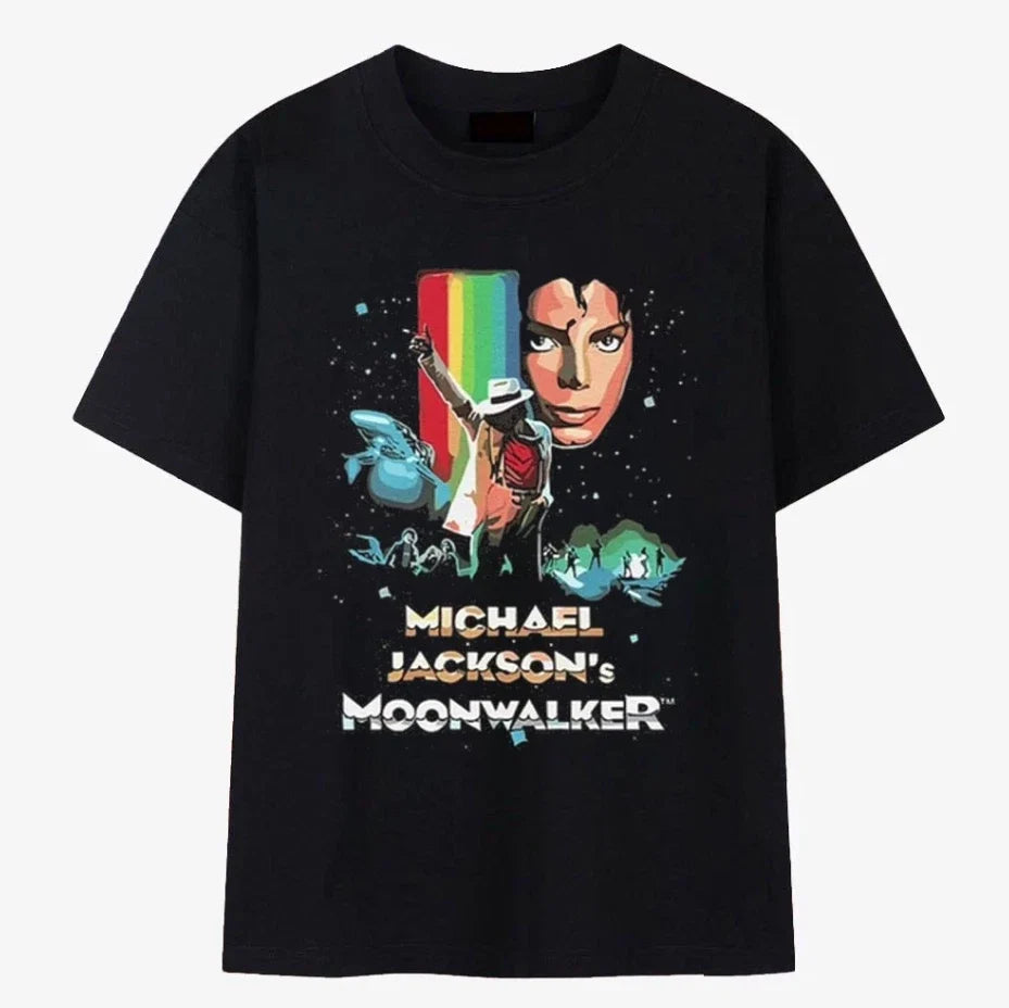 Michael Jackson T-Shirt, Moonwalker T Shirt Vintage Retro Unisex S-5XL
