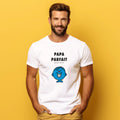 Mens Short Sleeve T Shirt In White, DAD PERFECT 2