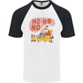 HO HO No Funny Lazy Christmas Bah Humbug Xmas Mens S/S Baseball T-Shirt