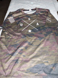 Grunt Style Simple USA T-Shirt - Woodland Camo Size X-Large