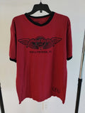 Hard Rock Cafe Retro Red Wine T-Shirt No 71 Gear Hollywood FL Size Large