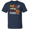 Coffee makes everything possible Unisex shirt gift black navy dark heather