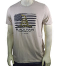 BLACK RAIN ORDNANCE - American Flag Gadsden Logo Premium Unisex T-Shirt Tan(XL)