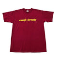 Fruit of the Loom Men Burgundy Wine Graphic Tee Size L Classic Valueweight