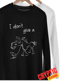 I Don't Give A Rat's Ass T SHIRT S-3XL Funny I Don't Care Sarcastic Humor TEE