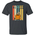 Coffee retro Unisex shirt gift coffee lover tee black navy dark heather