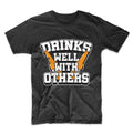 Funny Drinking Shirt For Men - Drinks Well With Others Funny Beer T-Shirt