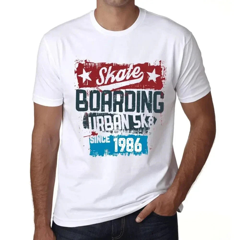 Men's Graphic T-Shirt Urban Skateboard Since 1986 38th Birthday Anniversary 38