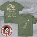 Noah Kahan The Great Divide Tour 2026 North America Orbiter Howling Pup T-Shirt