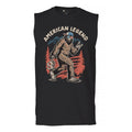 American Legend Bigfoot Muscle Shirt Patriot Funny Sasquatch Fan 4 July Men's