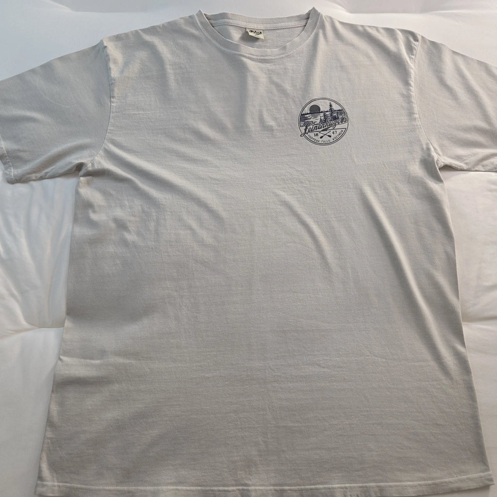 Leinenkugel’s Beer Graphic T Shirt XL White Chippewa Falls Wisconsin Brewery Tee