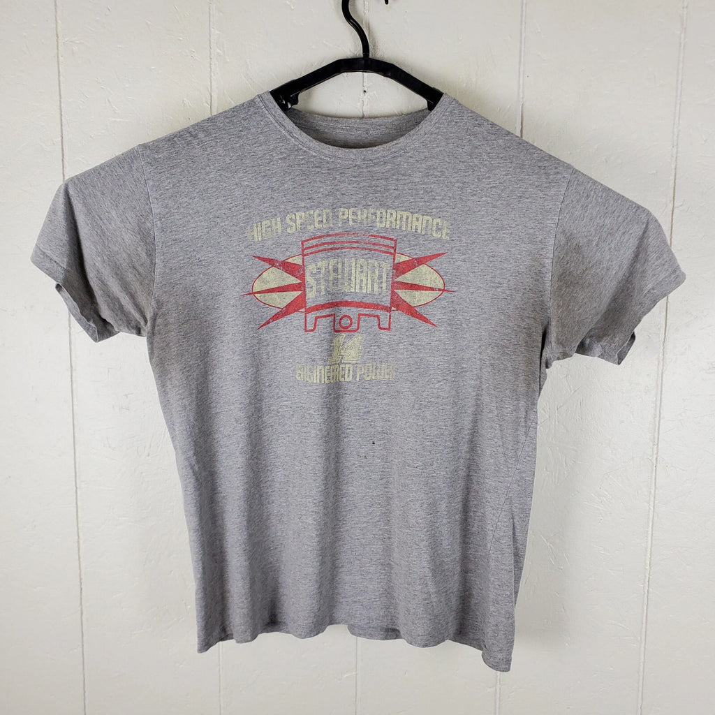 NASCAR Shirt Mens Extra Large Gray Graphic Crew Neck Short Sleeve Distressed