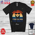 Custom Name Dad Jokes You Mean Rad Jokes; Father's Day Beard Vintage Retro Shirt