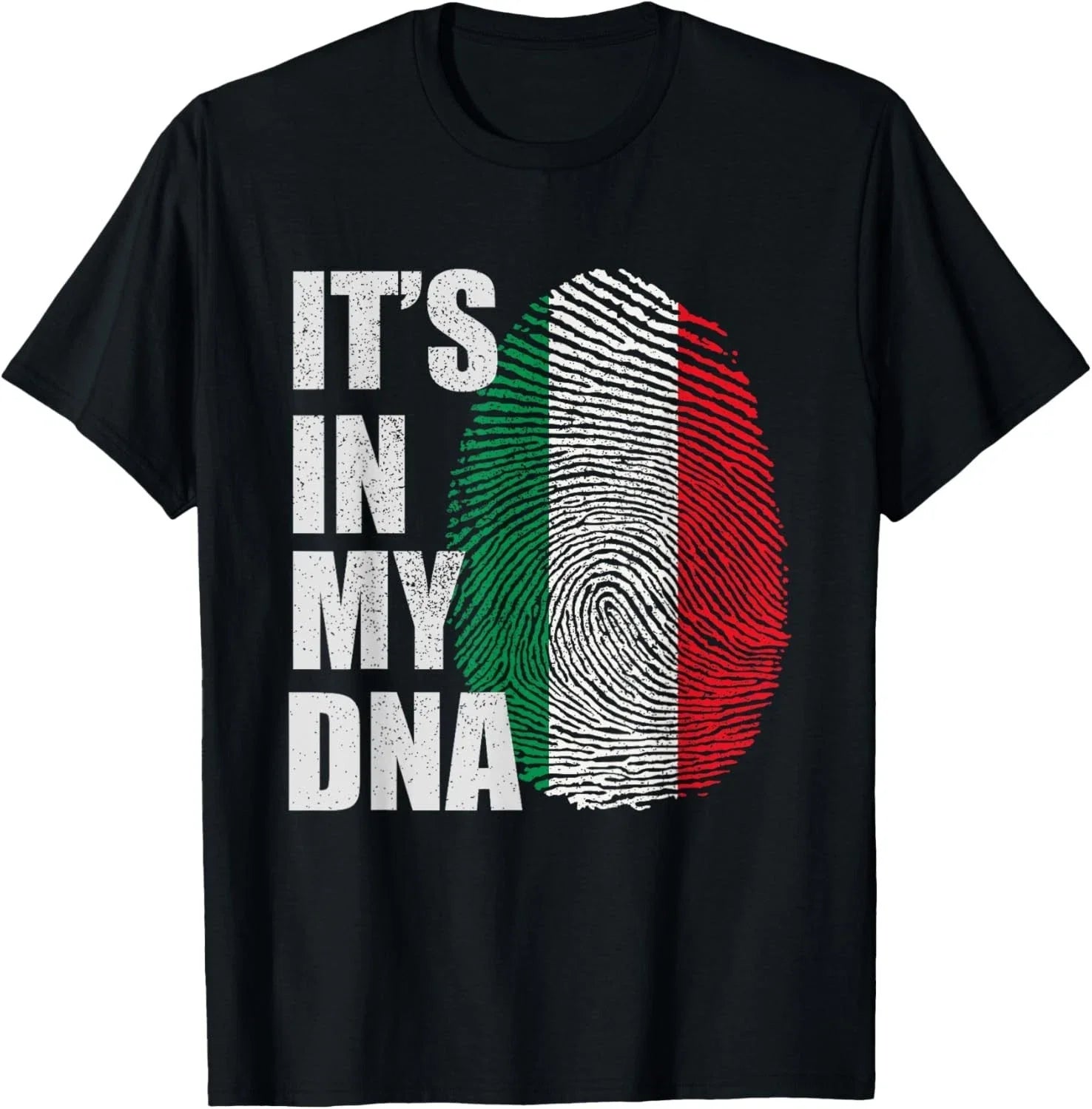 It_s in My DNA Italy Italian Flag Fingerprint Gift Unisex T-Shirt