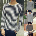 Fashionable Design Korean Casual Tops O-neck Neckline Regular Length T-shirt