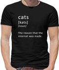 Funny Definition Cats - Mens T-Shirt - Cat Pet Internet Memes funny