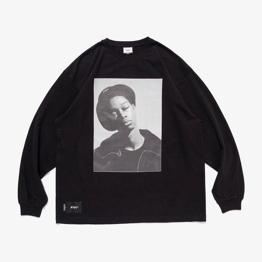 WTAPS 252MV LS Cotton Black Size 4 XL New Top Long Sleeve Tee Shirt Japan 25AW
