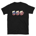 USA America Beer Glasses Funny Alcohol Beer Drinking Unisex T-Shirt
