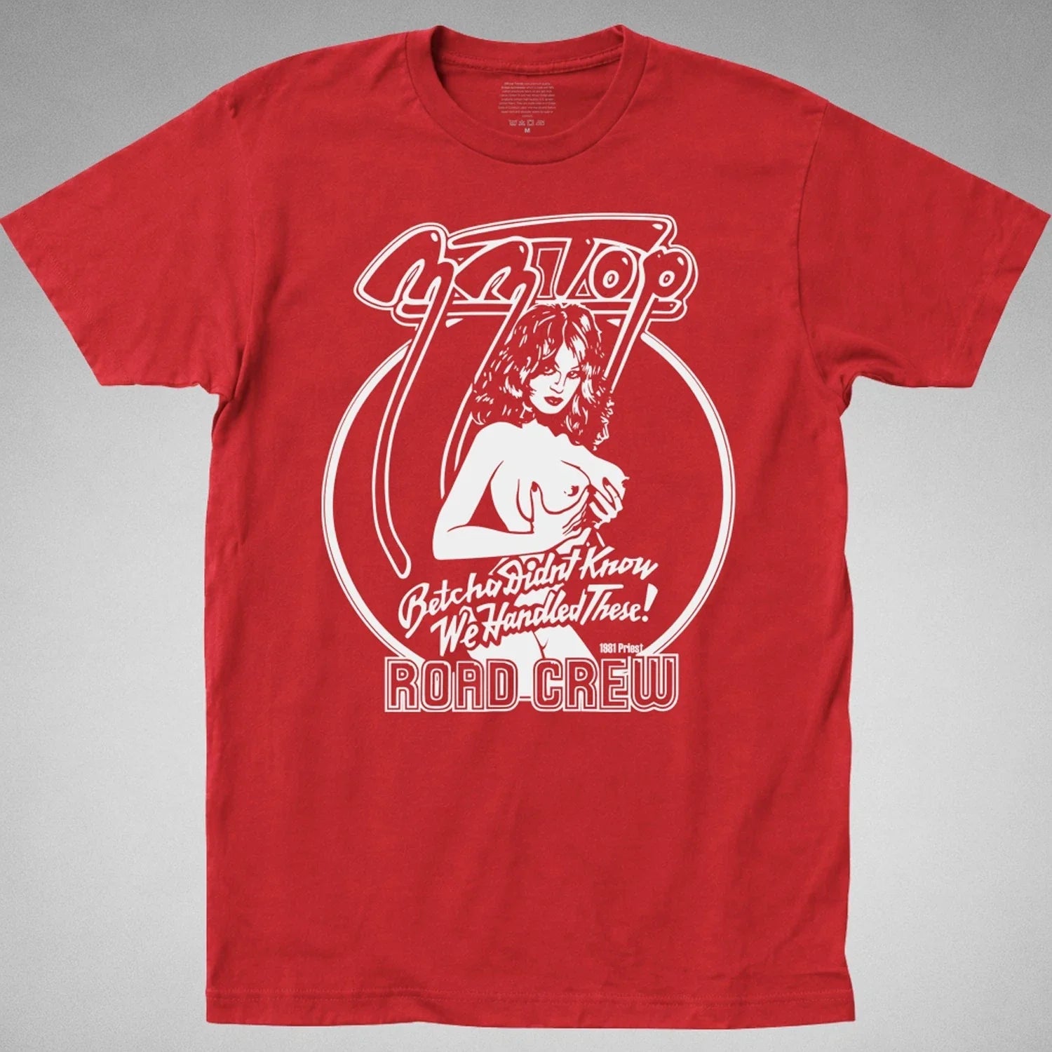 ZZ Top ROAD CREW T-SHIRT Band Tee tour Classic rock handled these 81 70s 80s