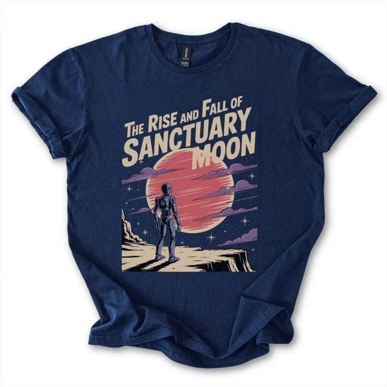 The Rise and Fall of Sanctuary Moon Unisex T-Shirt, Murderbot Diaries Inspired
