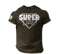 Men's Fathers Day T shirt Funny Dad Gift Super Dad Tee