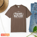 Think Outside No Box Required Unisex Comfort Colors T-shirt Gift