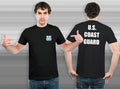 us coast guard - Custom Men's Back and front T-Shirt Tee