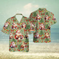 Santa Claus Beer Hawaiian Shirt, Santa Drinking Hawaii Shirts