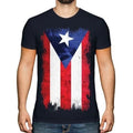 Puerto Rico Grunge Flagge Herren T-Shirt Rikanische Shirt Fußball Geschenk