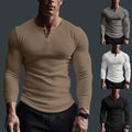 Men's Casual Spandex Long Sleeve Tops Suitable for Holiday and Daily Wear