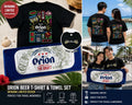 Orion Beer Neon T-Shirt & Towel Set XL Okinawa Japan Limited Black Summer