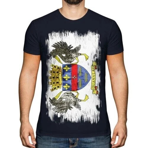 Heiliger Barthelemy Grunge Flagge Herren T-Shirt Saint-Barthélemy Geschenk