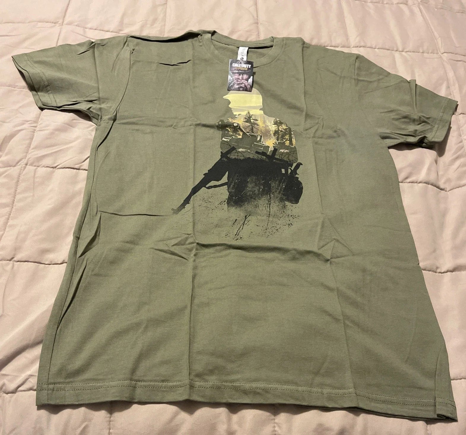 Call of Duty Modern Warfare 3 MW3 Men's T-Shirt Size L Gray Tagless———33