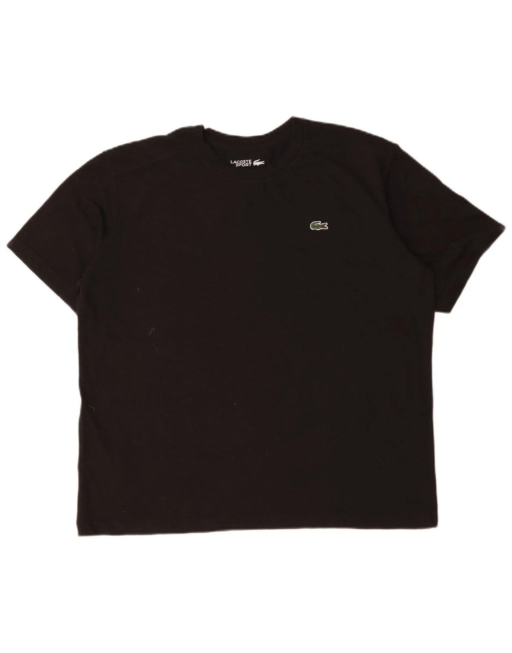 Lacoste Mens Regular Fit T-Shirt Top Large Black Cotton PG03