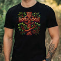 Mens Celtic Crosses Motif Cotton T-Shirt Size XS to 5XL