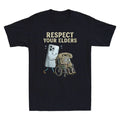 Respect Your Elders Retro Smartphone Technology Funny Meme Quote Men's T-Shirt