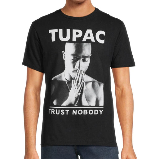 3XLARGE - 2Pac Tupac Shakur Trust Nobody Retro Throwback Tee Shirt Black