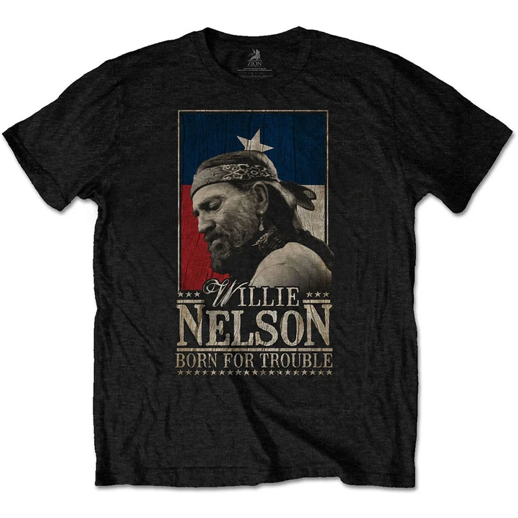 Willie Nelson Born for Trouble Official Mens T-Shirt
