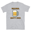 Funny Social Distancing Beer Virtual Happy Hour Short-Sleeve Unisex T-Shirt