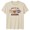 Scary Til I Get Coffee T-Shirt Coffee Lovers Halloween Halloween Gift For Him