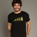 Men's Short Sleeve T-Shirt - YODALUTION Black Color