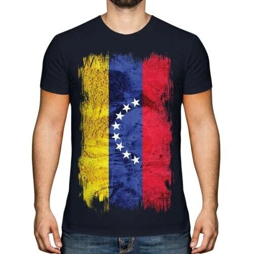 Venezuela Flag Grunge Mens T-Shirt Venezuelan T-Shirt
