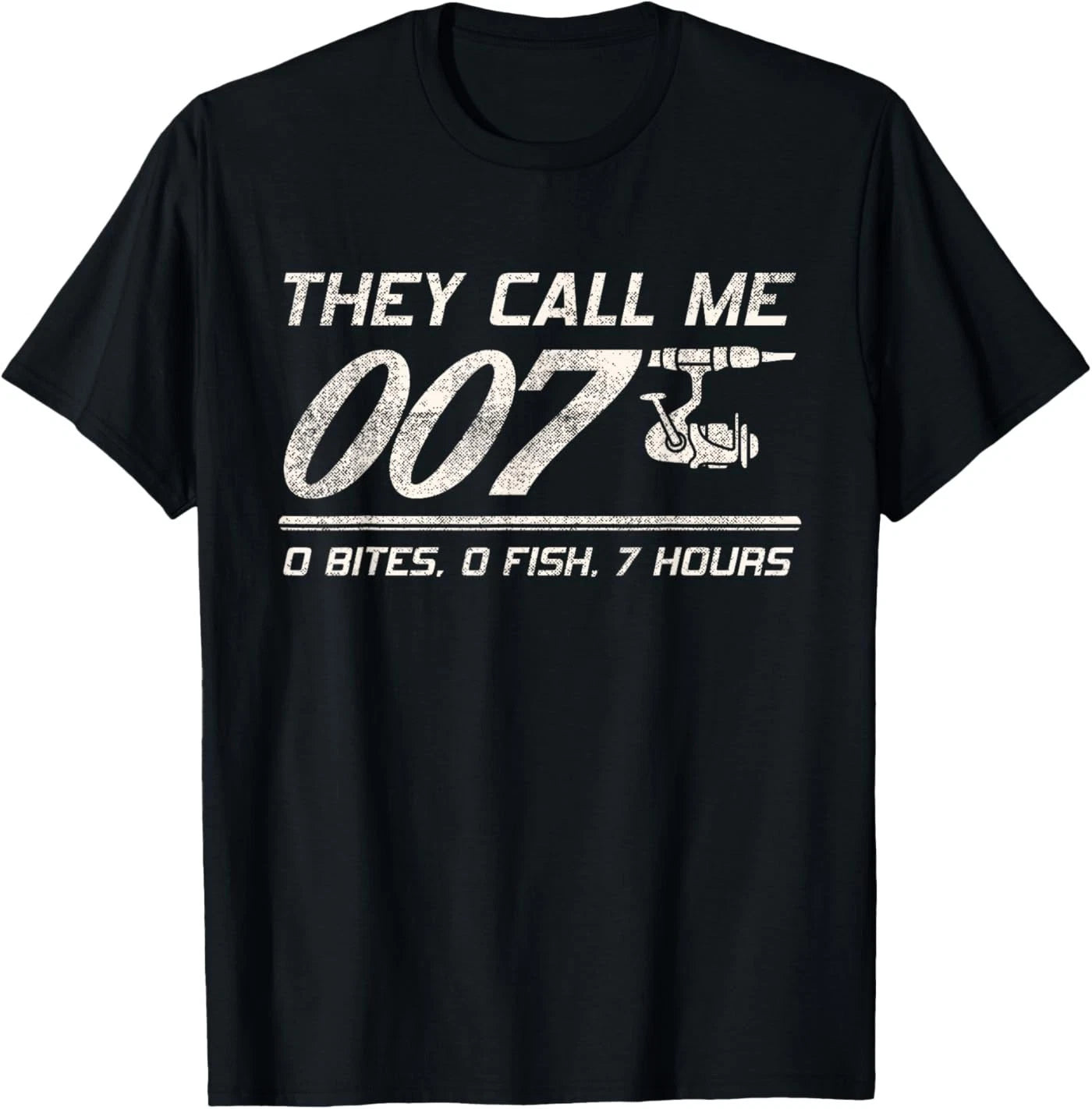 4anglers Fisherman Joke Dad - They Call Me 007 - Funny Fishing Humor T-Shirt