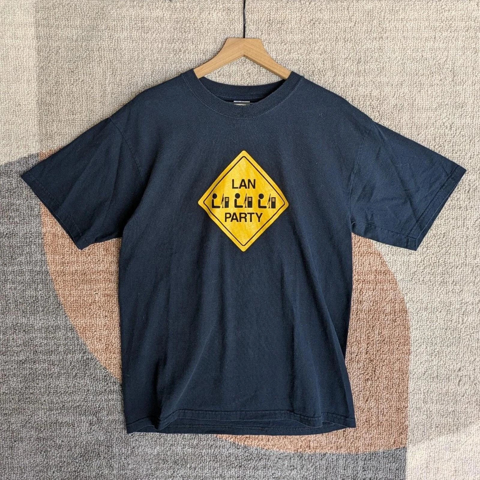 Vintage Lan Party T-Shirt Men's Large PC Gamer Y2K 2000s