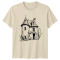 Old Victorian Gothic House Architectural T-Shirt Sketch Art Building