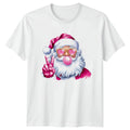 Modern Santa Christmas Holidays Mens T-Shirt Womens Tee Bubblegum Graphic Top