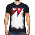 Nepal Grunge Flagge Herren T-Shirt Nep ? La Nepali Nepalesisch Shirt Fußball