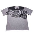Vintage Ecko Unltd MMA Graffiti T-Shirt Mens 3XL Gray Skull Oversized Y2K