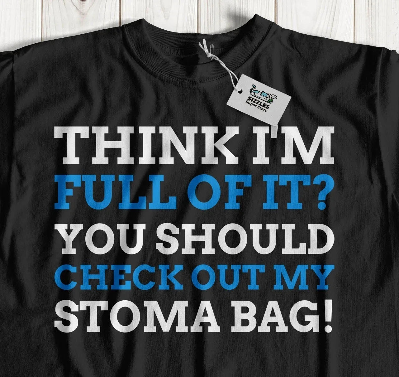 Unisex Funny Ulcerative Colitis T-Shirt Stoma Bag & Irritable Bowel Disease Tee