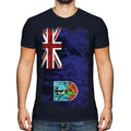 Montserrat Grunge Flagge Herren T-Shirt Montserratian Hemd Bekleidung Geschenk